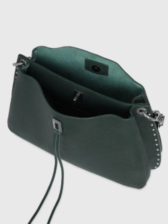 Rebecca Minkoff Handbags - Rebecca Minkoff Darren medium studded leather shoulder bag in deep jade